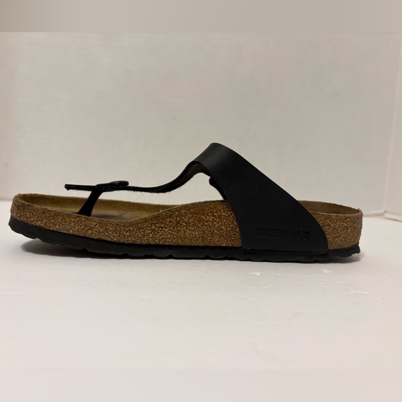 Birkenstock Gizeh black thong sandals size 40/9 - Picture 2 of 10